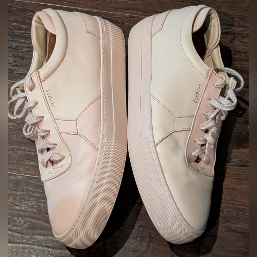 Axel Arigato sz.10 Leather Platform Sneaker Pink/Blush - Picture 4 of 14
